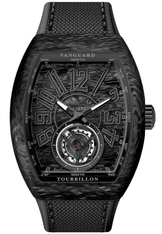 Buy Franck Muller Vanguard Tourbillon Carbon - Black Replica Watch for sale Cheap Price V 45 T CARBON (NR) (CAR. NR NR)